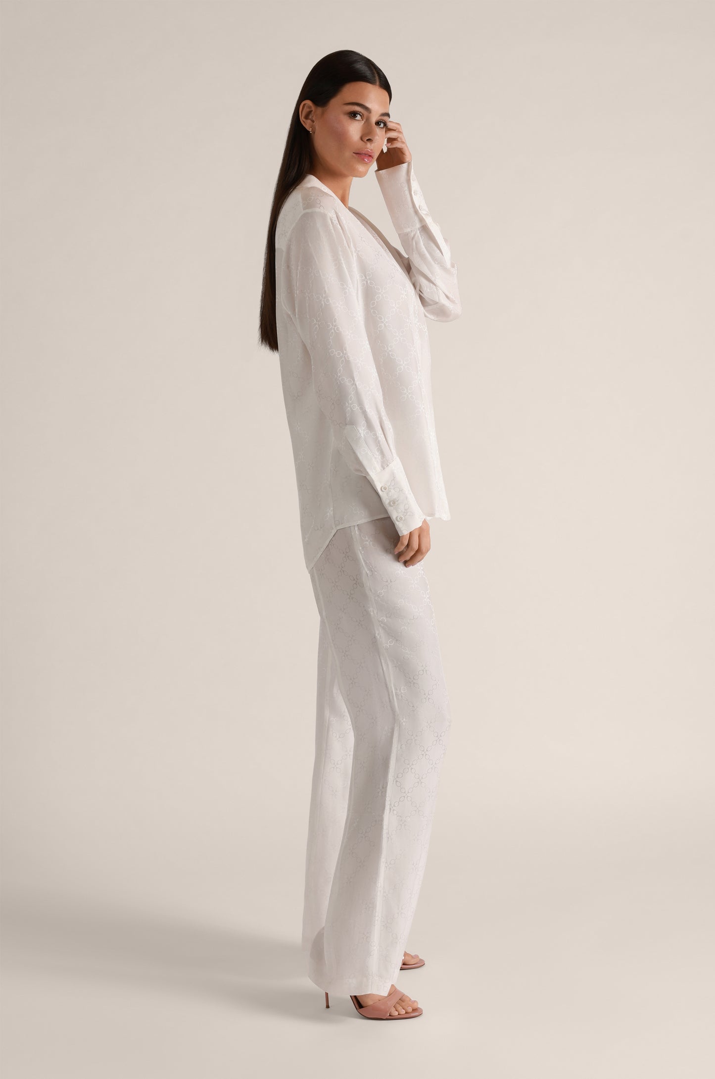 HANDCUFF JACQUARD LONG PJ TOP