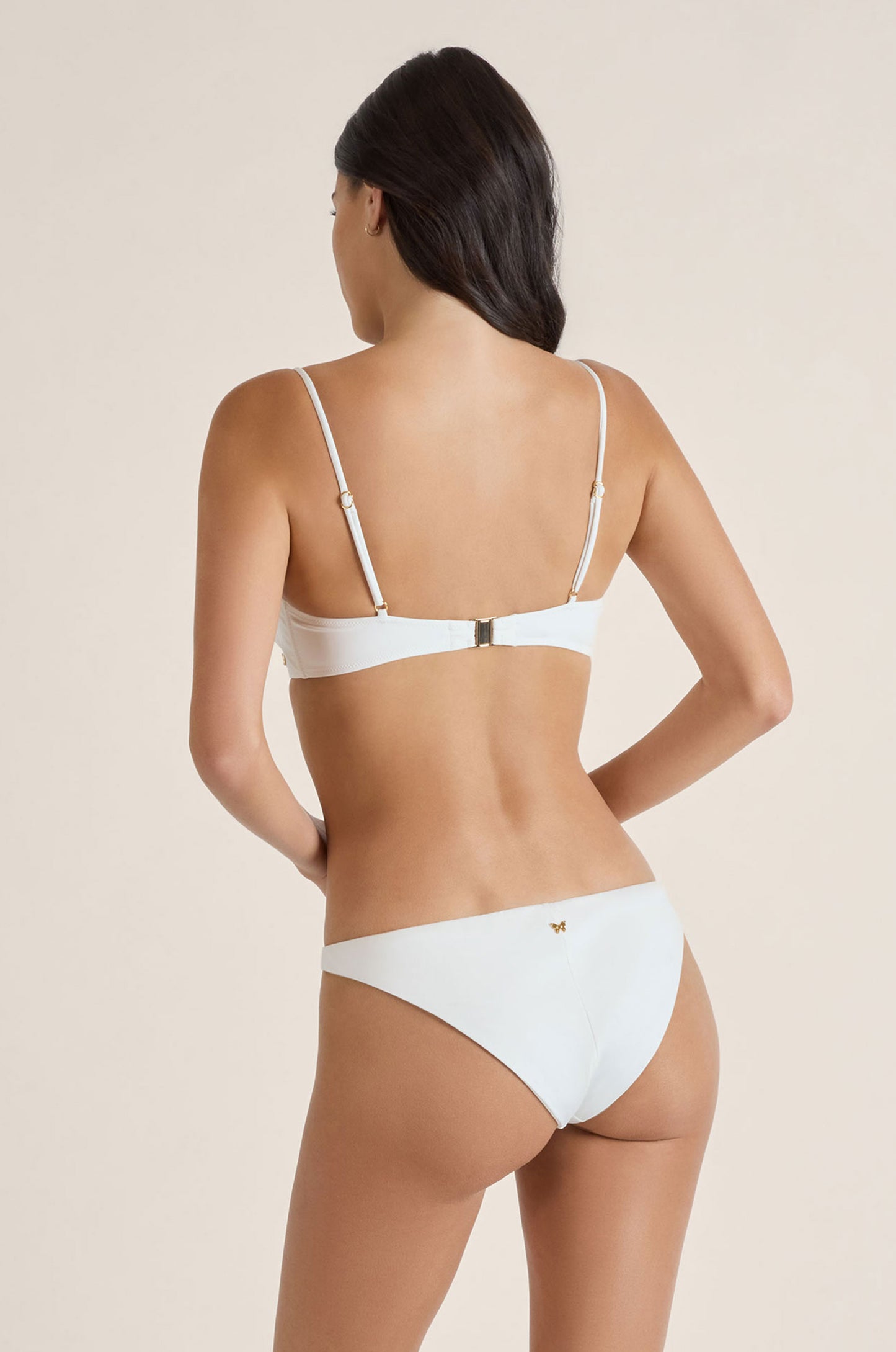 LACE INSET BIKINI BOTTOM