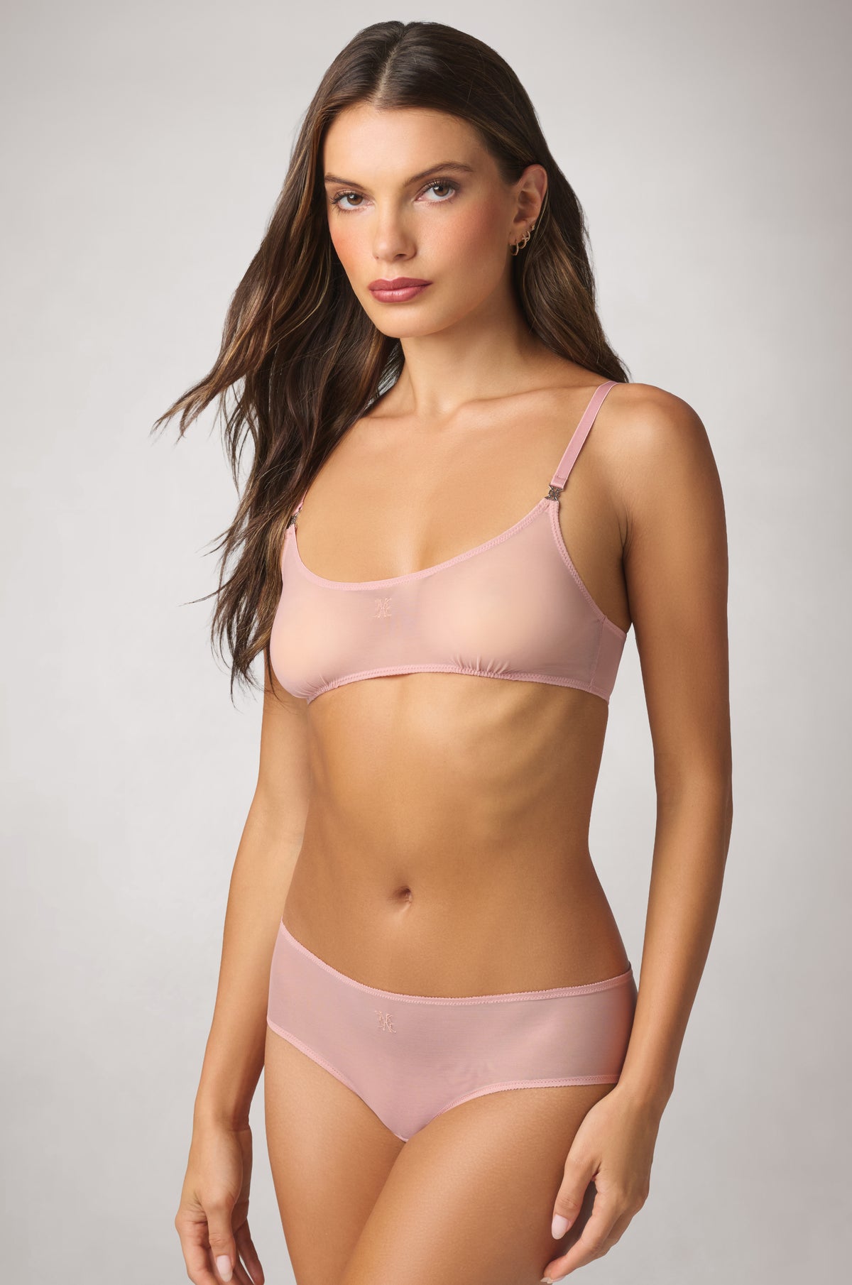 Kiki de Montparnasse, Brienne scoop-neck bra with Brienne hipster, side.
