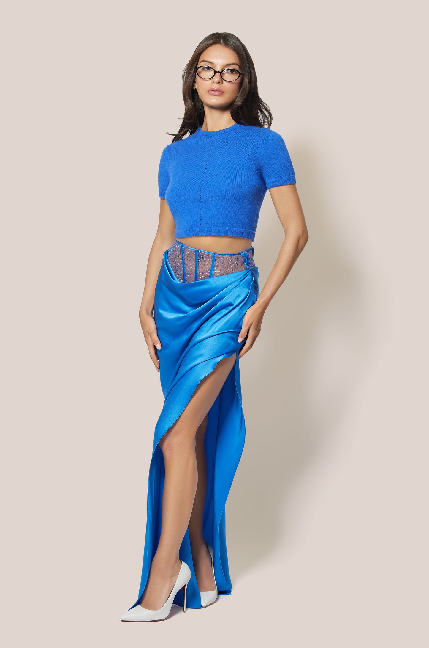 BRILLANTE LACE LONG SKIRT