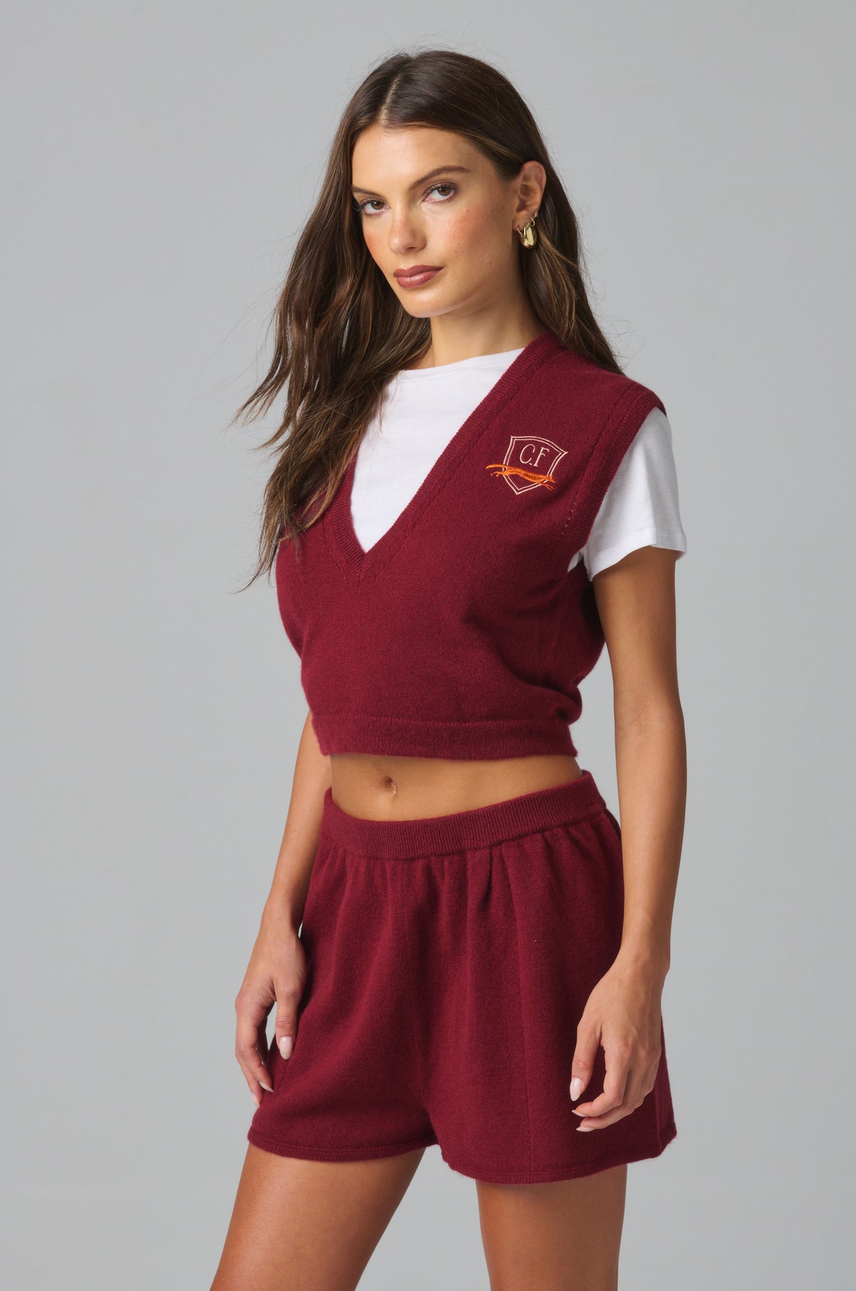 CASHMERE KNIT HIGH WAIST BOY SHORTS
