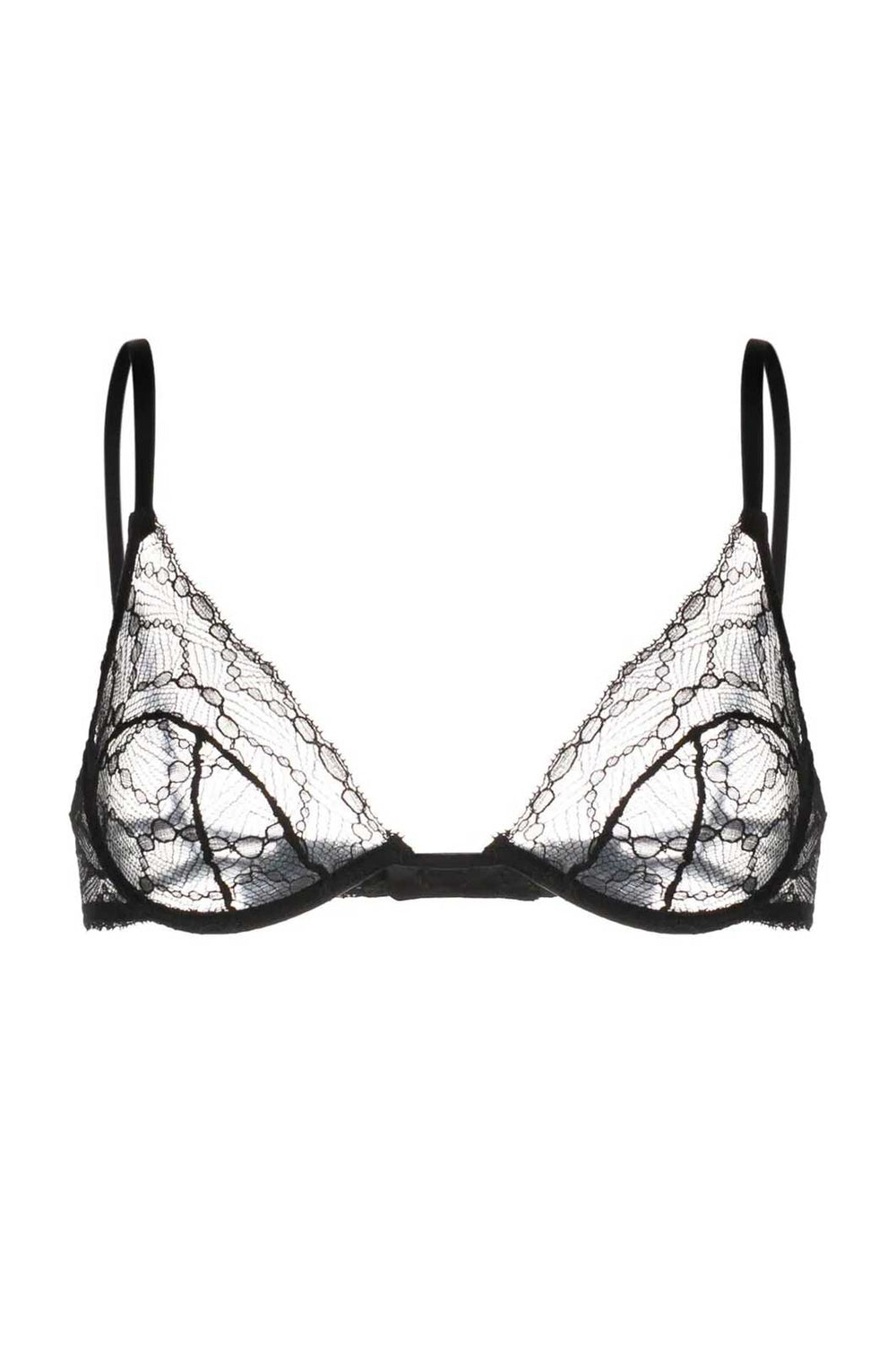 French Lace Mon Cheri Demi style bra front view 